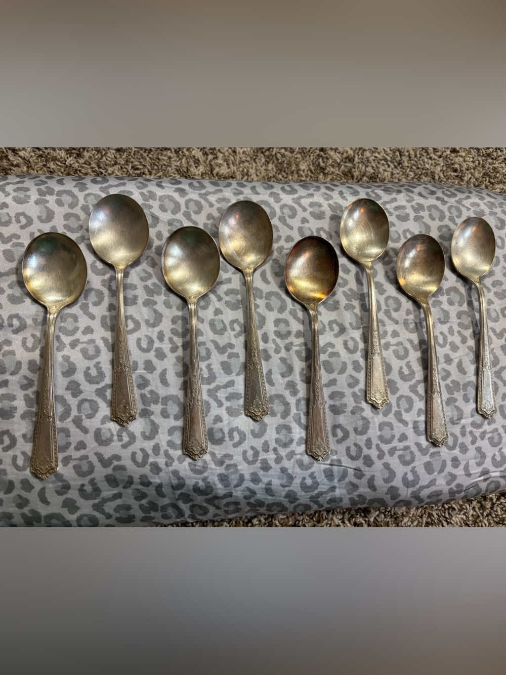 Rogers & Bro Silverplate Spoons Set of 8 (Marked ROGERS & BRO)